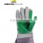 Deltaplus A- class cowhide docker and canvas cotton back safety gloves