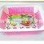 Kitchen plastic baske with water seperator,fruit and vegetable ,plastic basket double wall basket