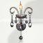 Antique Candle Holder Indoor Crystal Wall Lamps