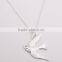 wholesale 2014 fashion women pigeon pendant jewelry 925 sterling silver chain