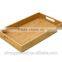 Trade assurance custom large wood tray for food bamboo tray for coffee