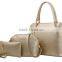 Fashion pu Leather set Handbag Ladies  China Supplier 2015 3 pcs in one set bags