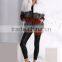 Hot! Cheap knitted dyed color fox fur coat for sexy girl
