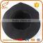 Custom ladies black felt hat 100% wool wide brim fedora hat for sale                        
                                                                                Supplier's Choice