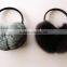 Japanese Design Hot Style Warm Fur Earflap Natural Color Rabbit Fur Earmuff