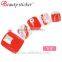 Full Cover Pedicure Toe Nail Art 24pcs Decorated Metallic Artificial Toe Nails