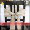 New Arrival Woven Natural Rustic Jute Burlap Chair Sashes Bows Vintage Wedding decoration