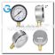 High quality stainless steel brass internal pressure gauge mount bottom