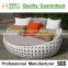 all weather PE rattan daybed with canopy