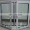 Aluminum glazing vertical hinged door, casement doors