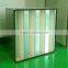 Galvanized steel frame V BANK / Mini-pleat HEPA Air Filter