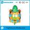 customised pvc inflatable baby swimming ring, animal turtle float swimming ring lounger
