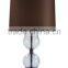 eco-friendly crackle traditional glass table lamp with empire shade for kids reading using