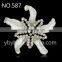 plastic sea-star shape flatback rhinestone embellishment accessory of hair bow