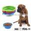 Silicone Collapsible Feeding Water Dish Feeder portable Water Bowl Silicone Dog Bowl