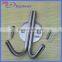 Top Grade Door or Wall Mounted Stainless Steel Metal Single Coat Hook