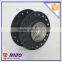 Disc brake hub for motorcycle wheel