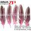 High quality plumage bulk Polka Dot Dyed pink Guinea Fowl Wing quills Feathers