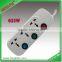 3Way multi socket extension cord with individual colorful switch and light extension socket