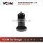USB car charger 2 port,custom micro dual usb car charger