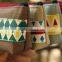 high-quality wholesale custom zipper pencil case for adult with geometric patterns