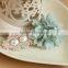 MYLOVE Light Blue Fabric Flower Hair Barrette With Pearls for Women
