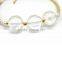 High Quality Stainless Steel Transparent Big Crystal Statement Necklace for Dress