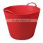 plastic garden water bucket