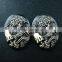 30x40mm oval skull beauty resin cameo black vintage style halloween cabochon DIY pendant charm supplies 4120085