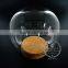 8*9cm Sphere glass terrarium transparent preserved flower arrangement home decoration table centerpiece indoor gardening 0100035