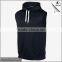 Branded 100% Polyester Plain Sleeveless Hoodie T Shirt
