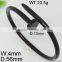 2016 fashion style black plated nail bangle