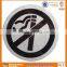 stainless steel no smoking sign plate