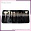 18 Pcs Professional Rose Gold Oval Cosmetic Makeup Brush Set with Custom Logo