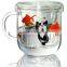 handmade pyrex heat resistant glass tea cup