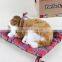 novelty pet miniature statues realistic and funny plush toys pug dog