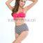 2016 Latest Striped Retro High Waist Bikini