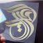 Customize brand logo 3M self adhesive metallic sticker