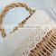 High quality woven willow round bread basket with handles