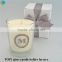 making candles in glass jars Half frosted glod plating glass decorative candle jar