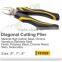 nikel plated high quality long nose plier with TPR handle