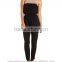 diamante-studded strapless jumpsuit 2015 Lastest office women jumpsuit, knitted ladies adult jumpsuit,sexy backless jumpsuit