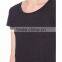 Wholesale Women Scoop Neck Short Sleeves Straight Hem Linen Blend T-shirt(DQE0133T)