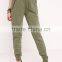 latest lady fashion khaki jogger pants 2016