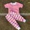 Wholesale baby girl and boy Easter day pajamas sets child benifun kids wear firm boutique easter stripe pajamas