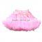 Good quality european formal red chevron fluffy party tutu skirt girls dress