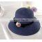 Bowknot Fisherman Hat Outdoor Tourism Sunscreen Straw Hat