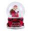 New design polyresin santa statue snow globe