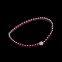 Original handmade female wine red garnet single ring 3mm fine Beads Bracelet Sterling Silver Jewelry sweet