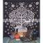 Elephant Decorative Bohemian Hippie 100% Cotton Twin Size Wall Hanging Indian Tapestry